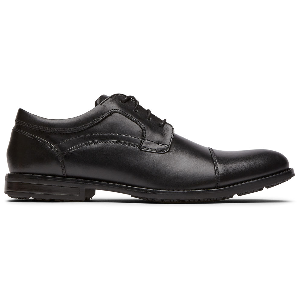 Oxfords Rockport Hombre Mexico - Mykel Cap Toe Negros - SGVZA9230